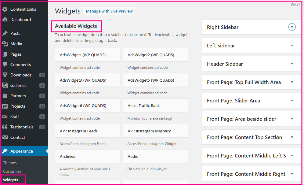 How to Setup Widgets on WordPress Blog