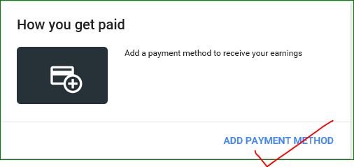 add payment methods in Google Adsense Account