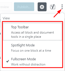 view layouts in WordPress Gutenberg Editor by Okey ravi