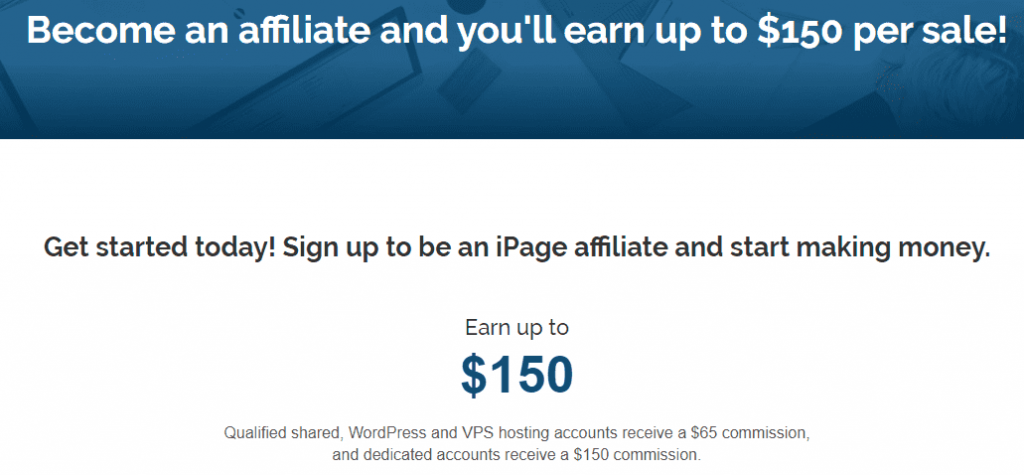 iPage Affiliate Program Signup