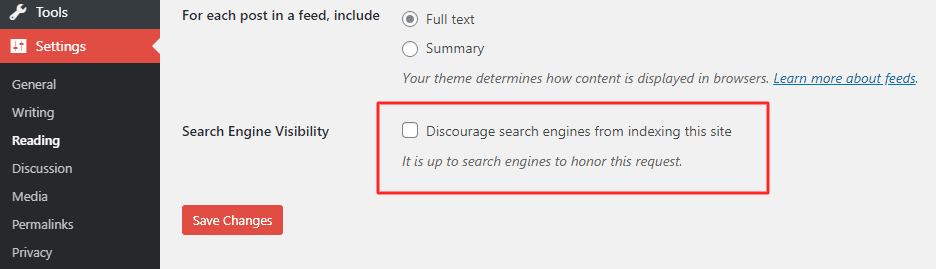 Discourage Search Engine to index this website