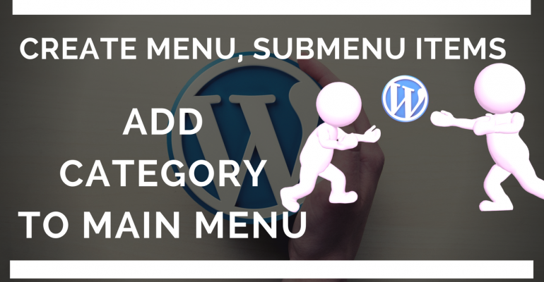Create menu submenu and add categories to Website