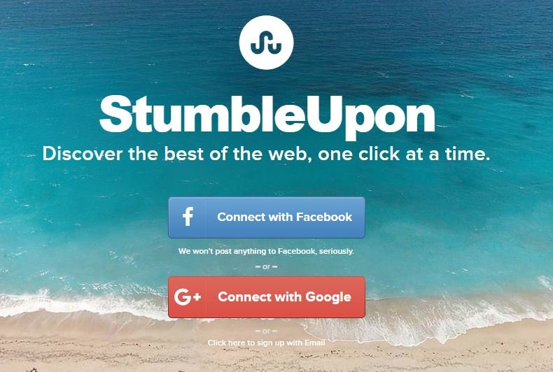 Adicione sites ao stumbleupon usando o método de envio rápido 