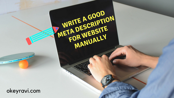 How to write meta Description for website manually