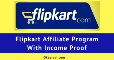 FlipKart Affiliate program Okey ravi