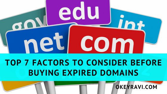 Top 7 factors to consider before Buy expired domains