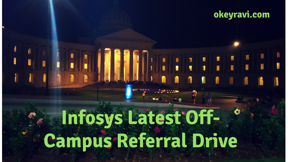 Infosys Latest Off-Campus Referral Drive 2018
