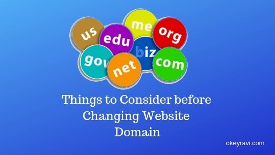 Things to consider before changing website domain